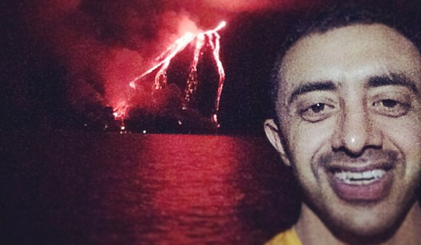 الشيخ عبدالله بن زايد و البركان