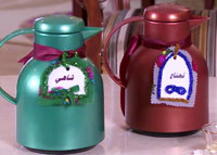 طريقة سهلة لتزيين الترامس والدلات