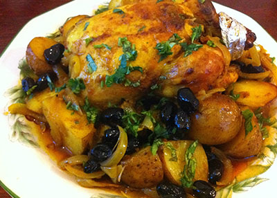 أطباق رمضان: اليوم الثالث- دجاج بالزيتون على الطريقة المغربية
