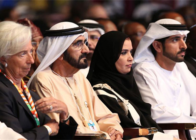 محمد بن راشد يستقبل مديرة صندوق النقد الدولي