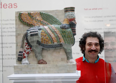 الثور المجنح الذي دمره داعش يبعث من جديد في لندن