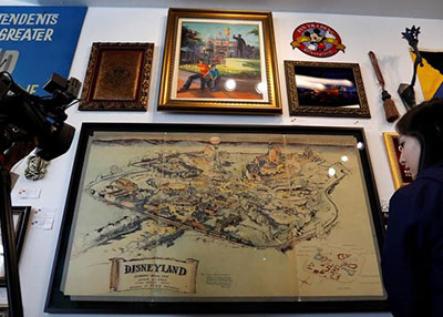 الخريطة الأصلية لديزني لاند قد تسجل 900 ألف دولار في مزاد