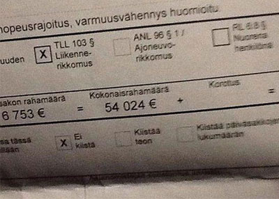 في فنلندا.. مستوى الدخل يحدد قيمة المخالفة المرورية