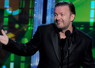 ريكي جارفيس يعود لتقديم حفل جوائز جولدن جلوب "للمرة الأخيرة على الإطلاق"