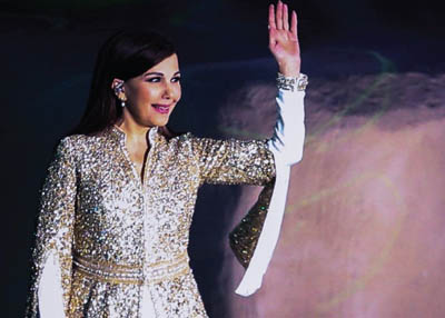 ماجدة الرومي تتألق في افتتاح مهرجان شتاء طنطورة